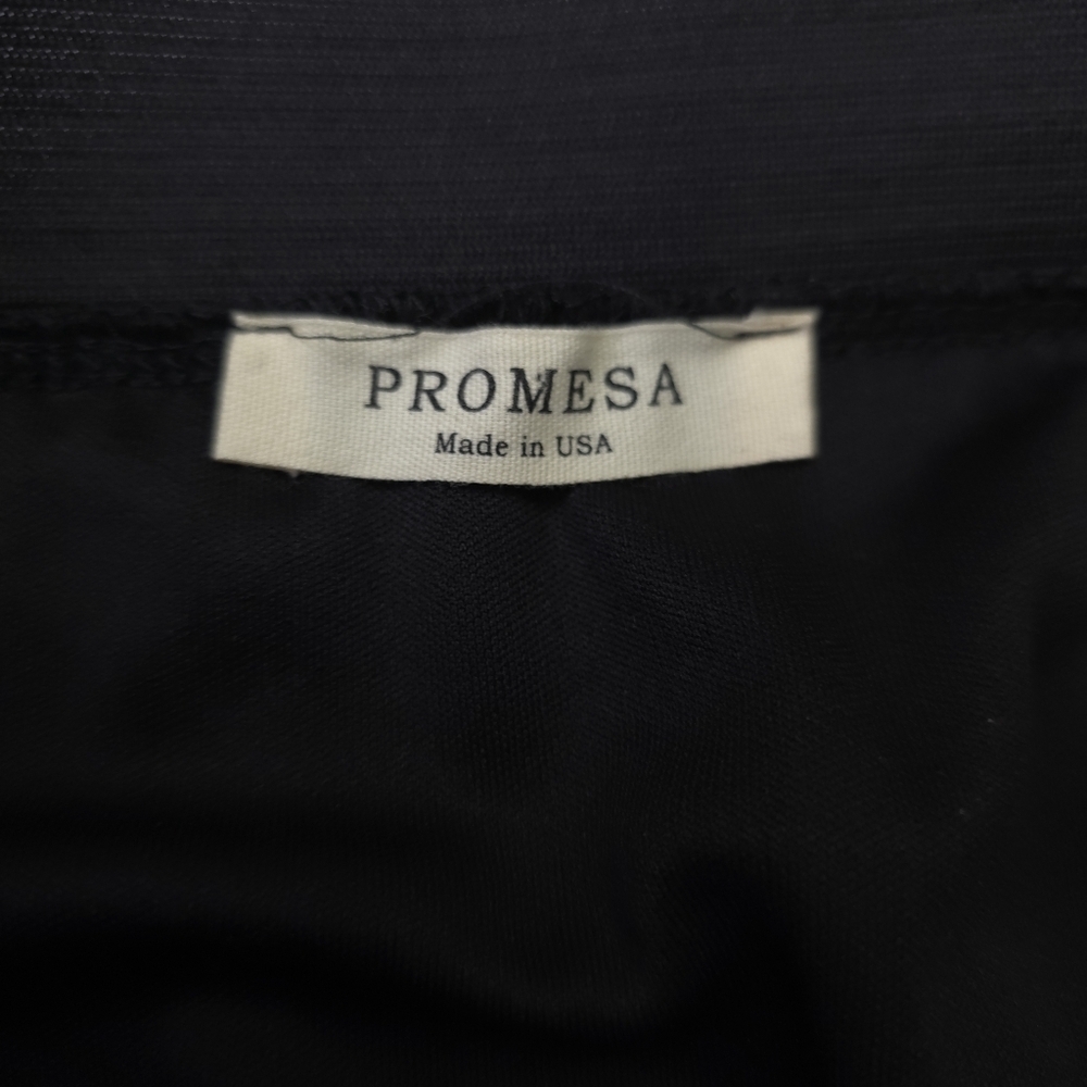 Promesa Metallic Silver Pleated Skirt sz M - Picture 2 of 8